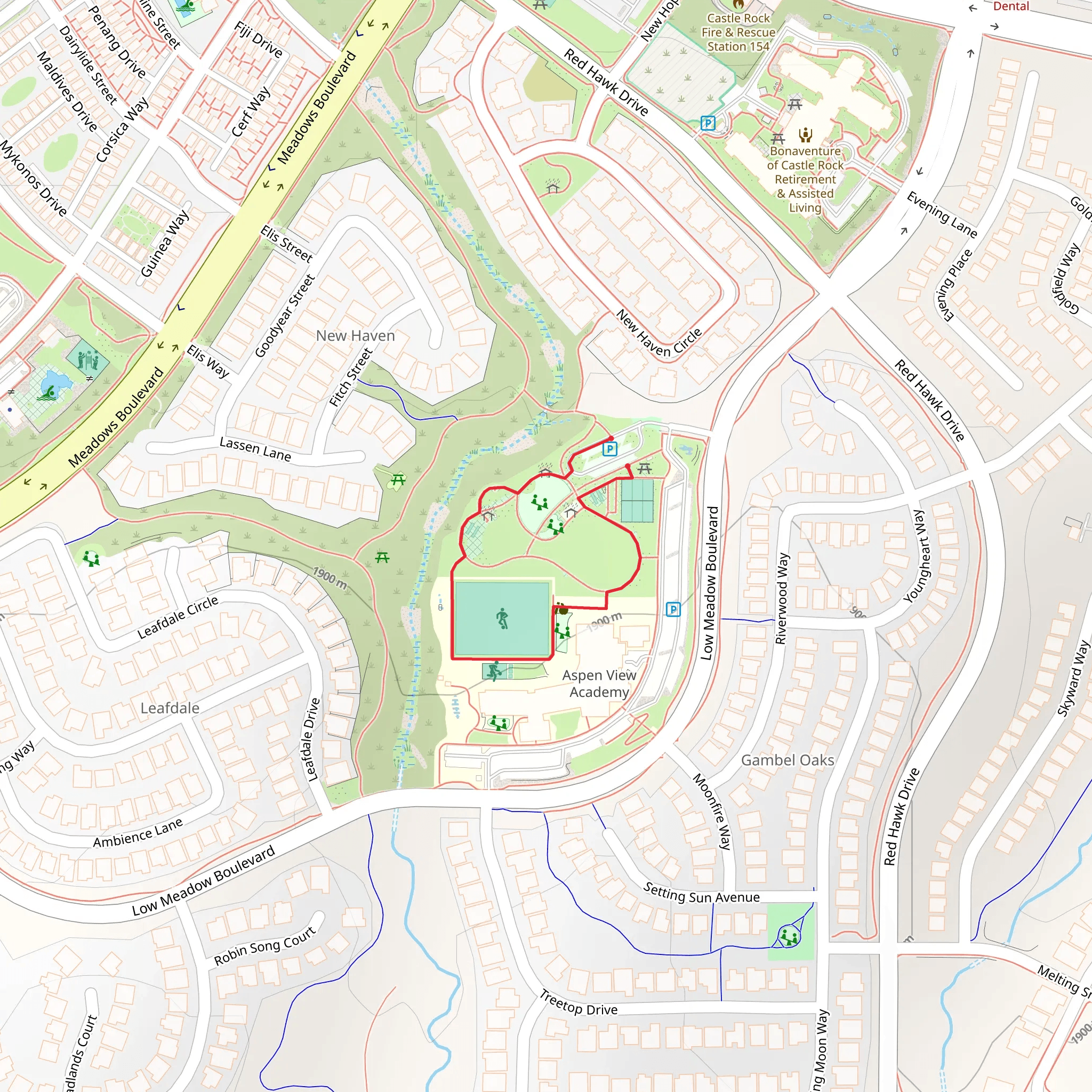 Aspen View Academy Loop - North mobile static map