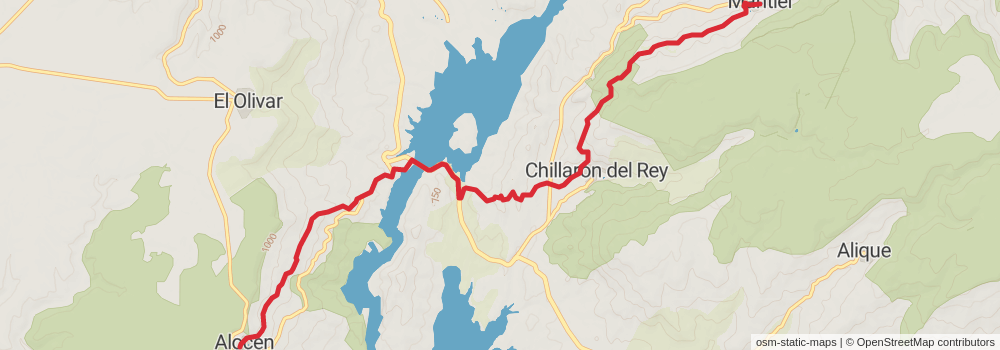 GR 113 Camino Natural del Tajo stage 14 Map