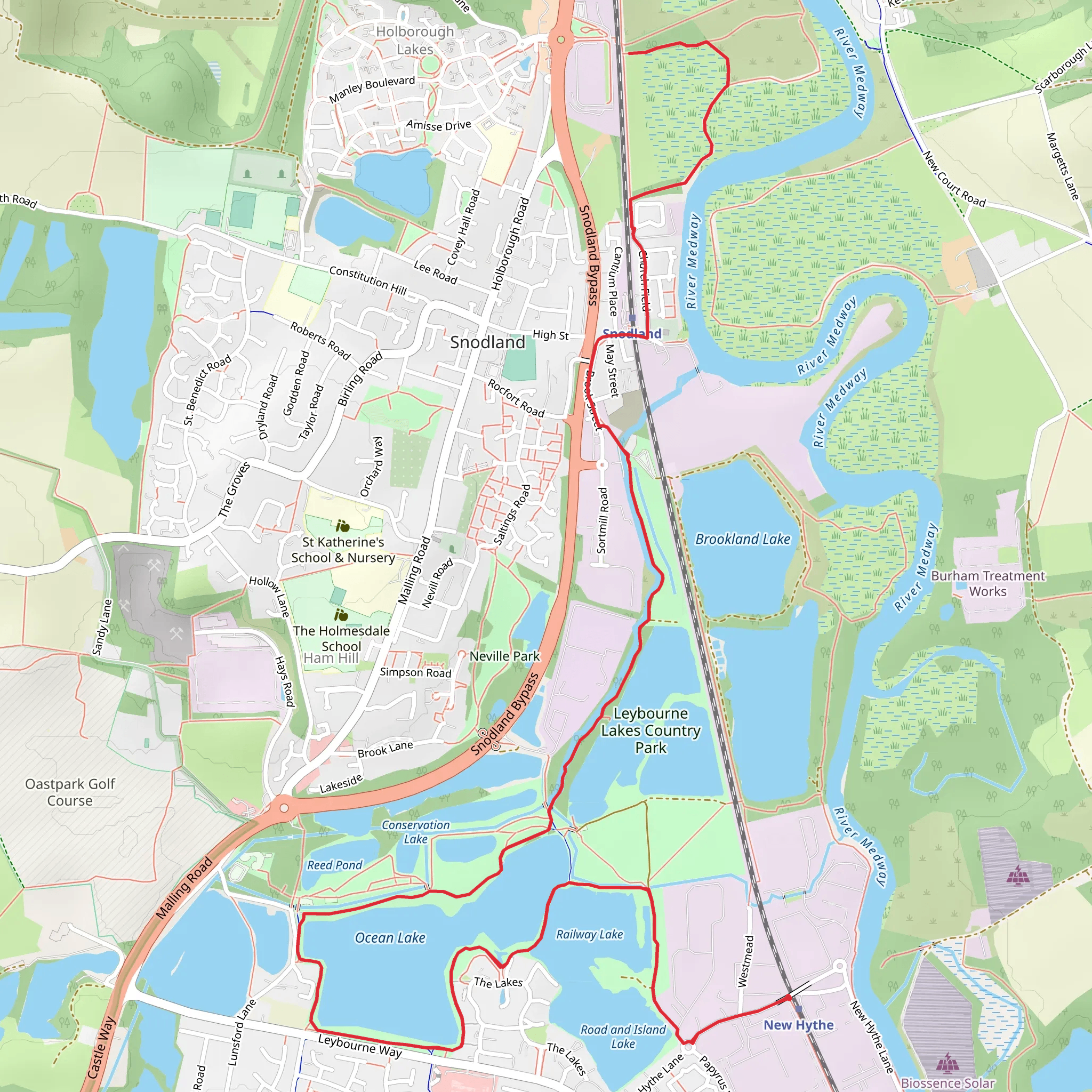 Ocean Lake Walk mobile static map