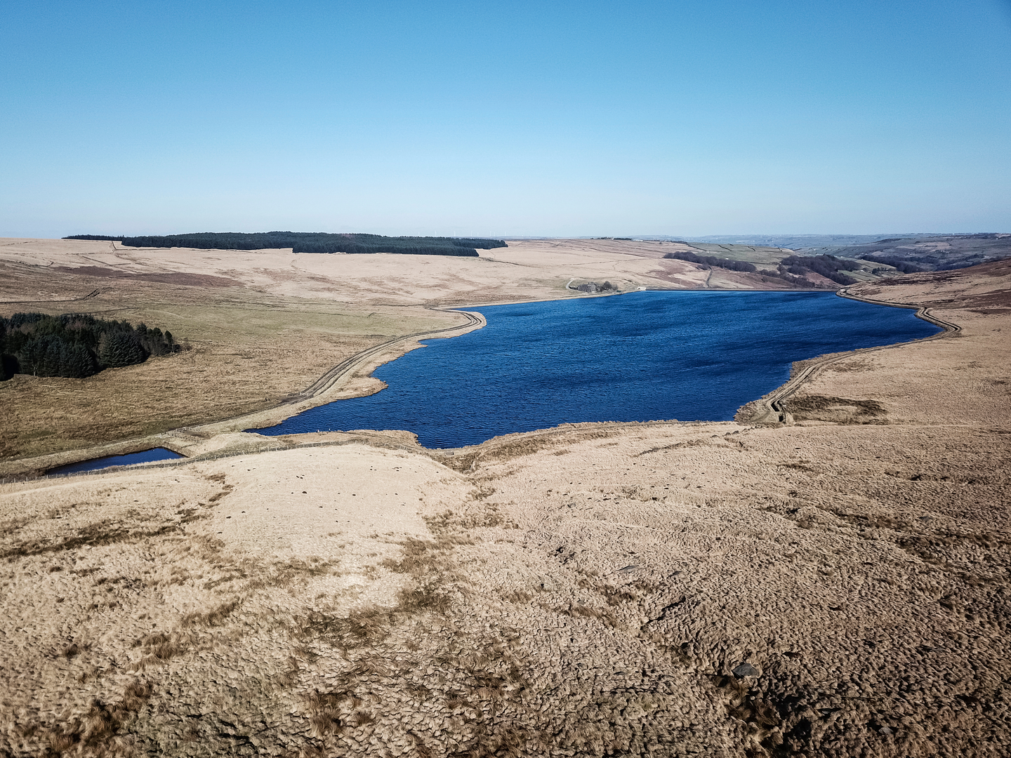 An image depicting the trail Stoodley Pike from Hebden Bridge and its surrounding area.
