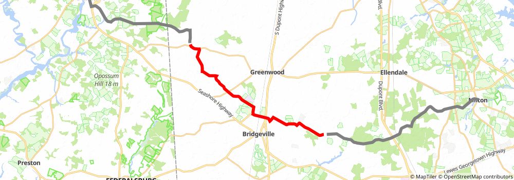 American Discovery Trail South Route stage 3 Map