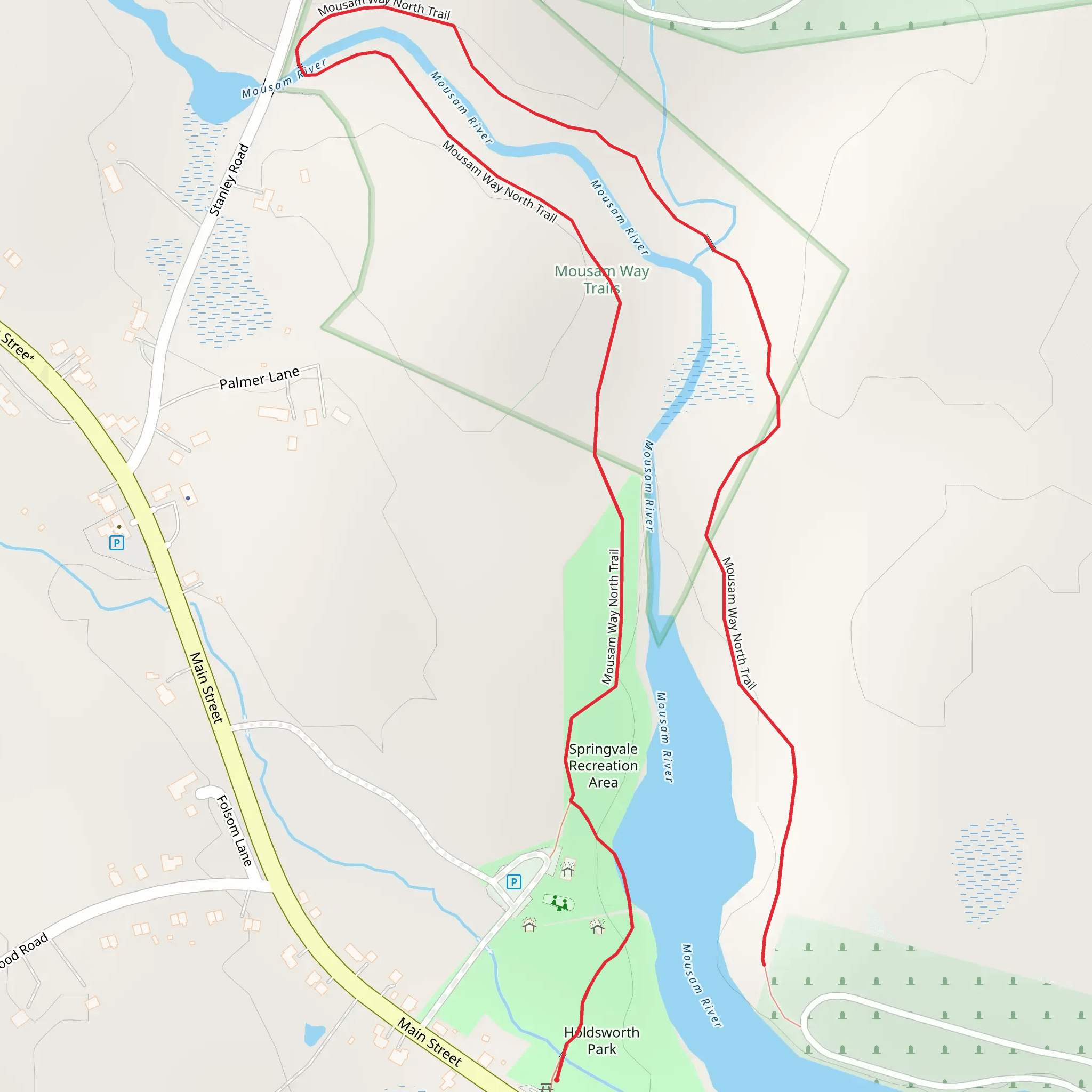 Mousam Road Mousam Way North Trail mobile static map