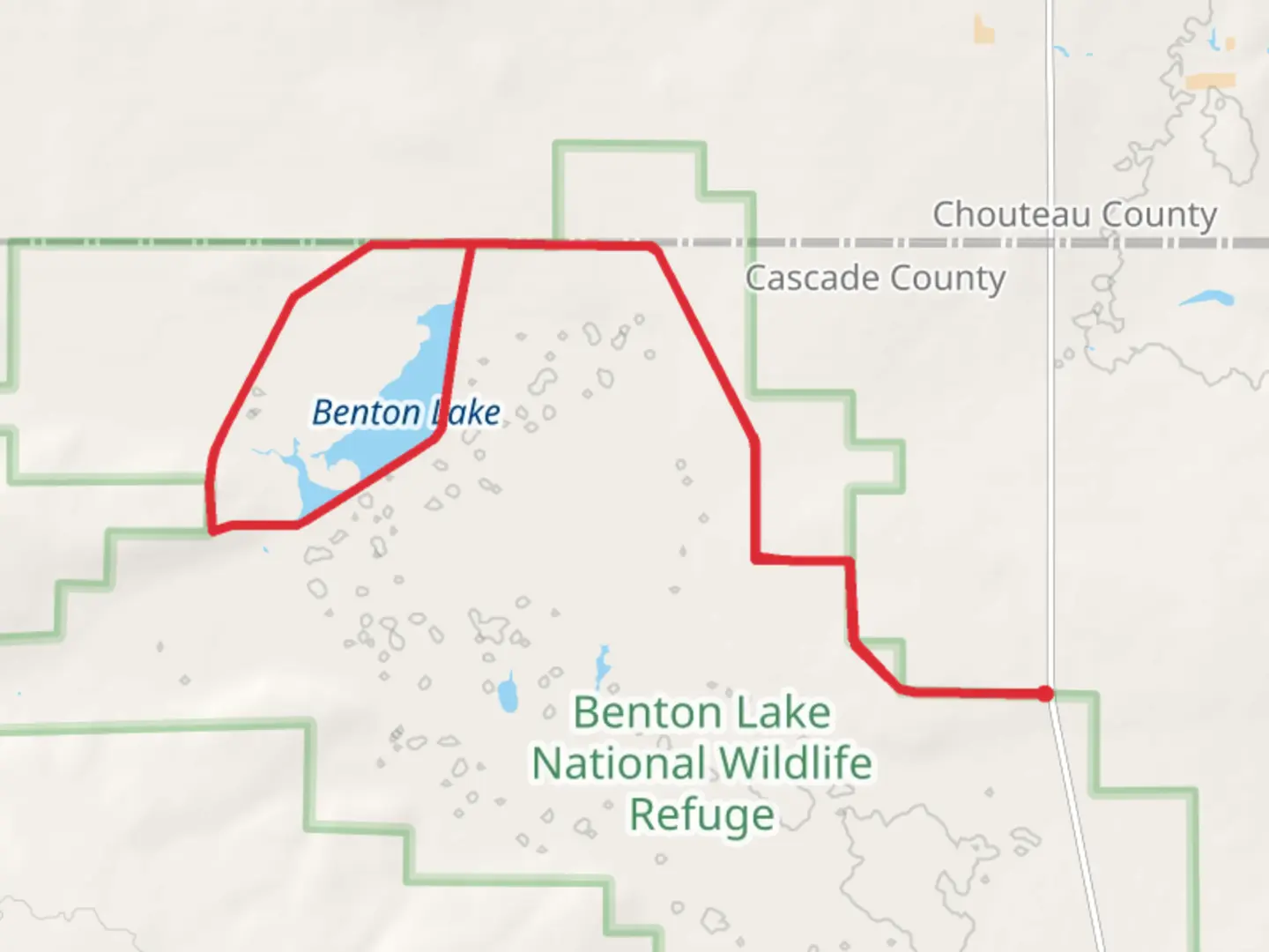 An image depicting the trail Benton Lake Loop and its surrounding area.