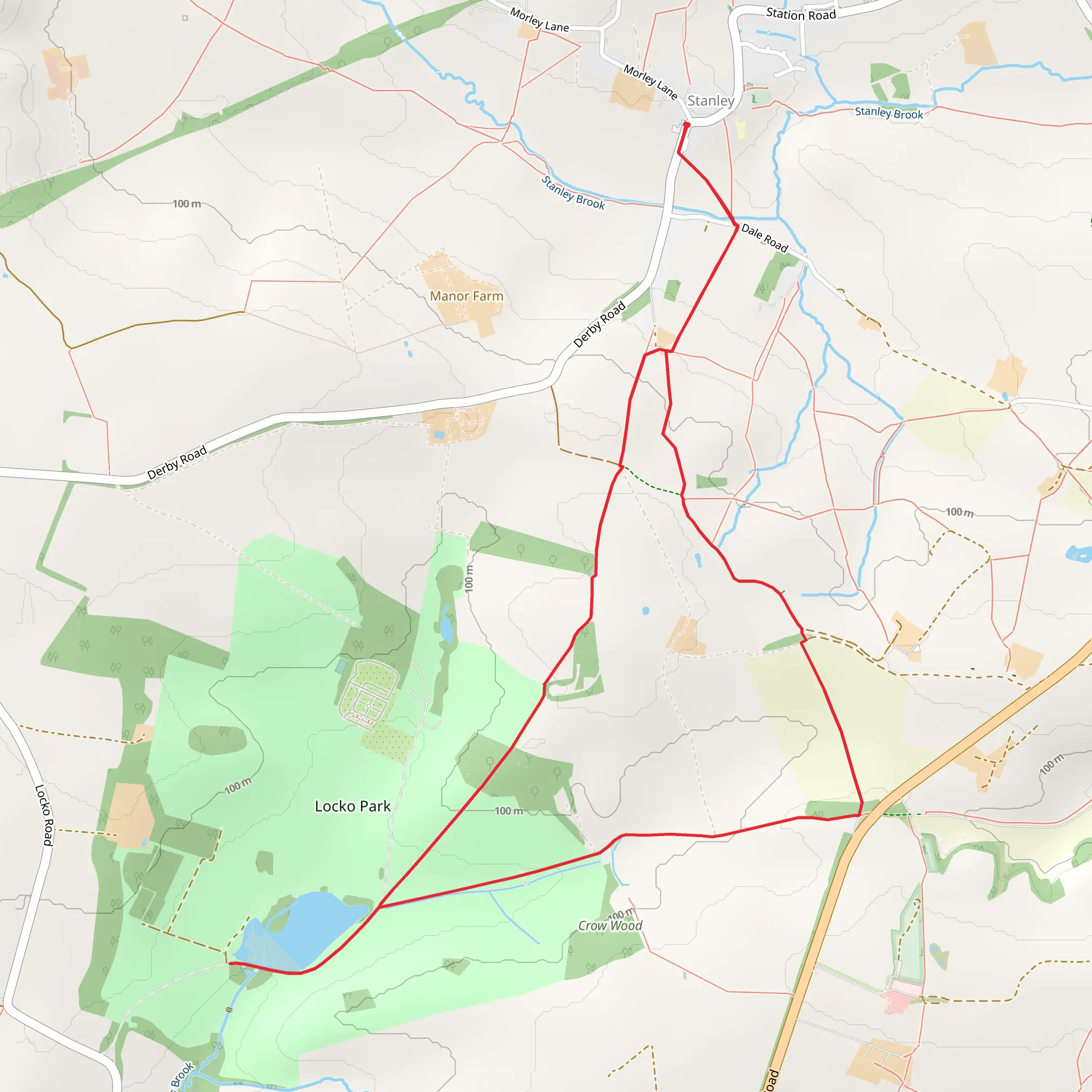 Locko Park Walk mobile static map