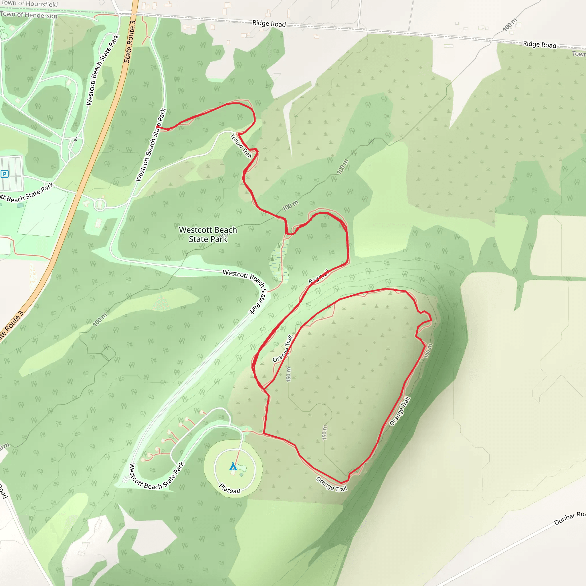 Westcott Beach State Park mobile static map