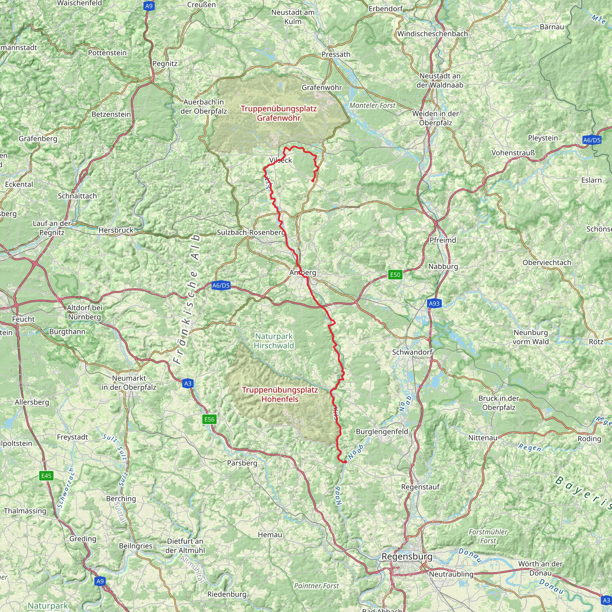 Vilstalwanderweg mobile static map