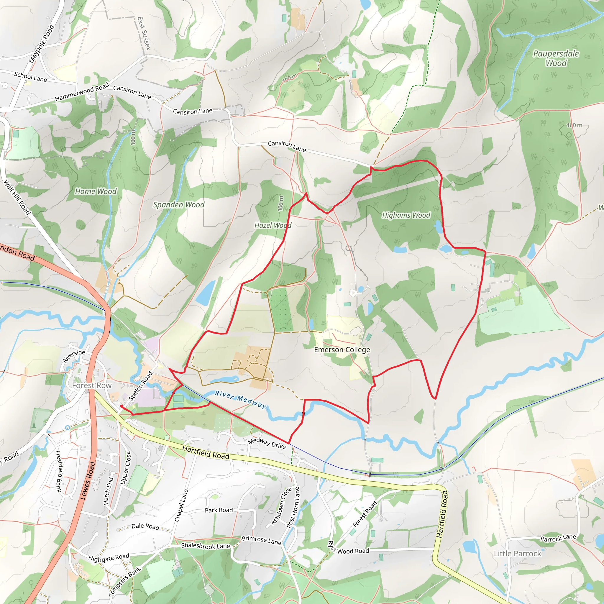 Forester's Link and Highams Wood mobile static map