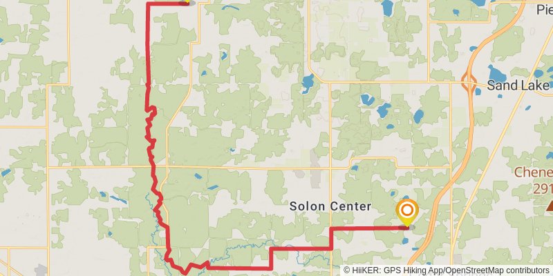 North Country Trail - Michigan Southeast stage 30 Map