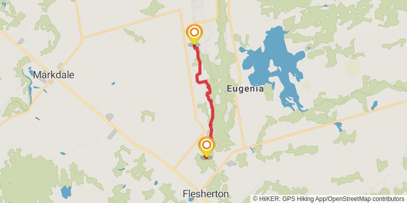 The Bruce Trail stage 28 Map