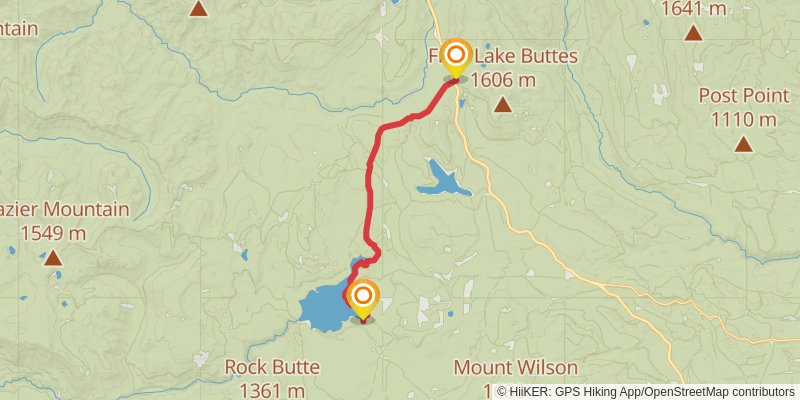 Pacific Crest Trail - Mount Hood To Mount Mcgloughlin stage 4 Map