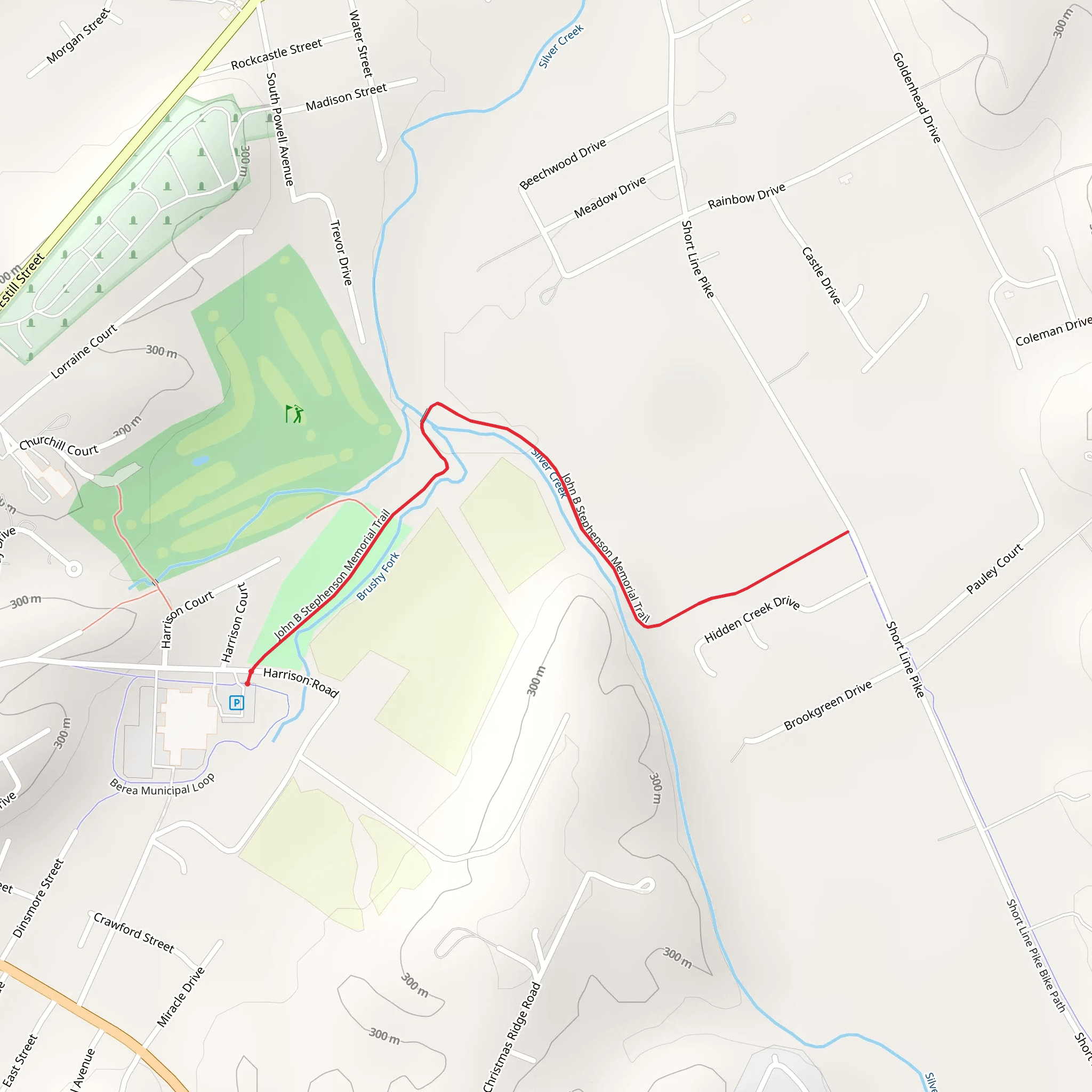 John B Stephenson Memorial Trail mobile static map