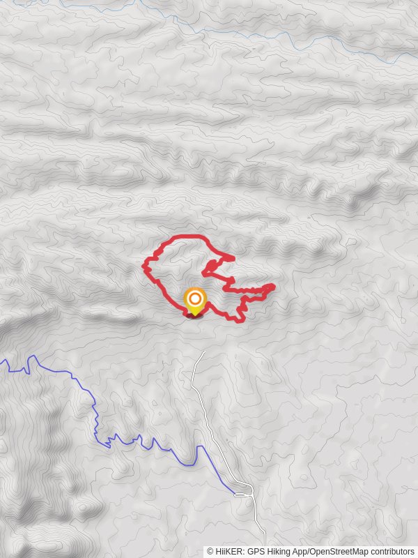 Mahogany Trail and Canyon Loop Trail mobile static map
