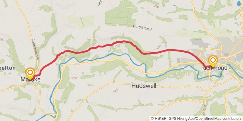 Three Dales via Dales Way stage 8 Map