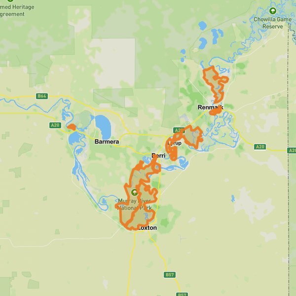 Murray River National Park mobile static map