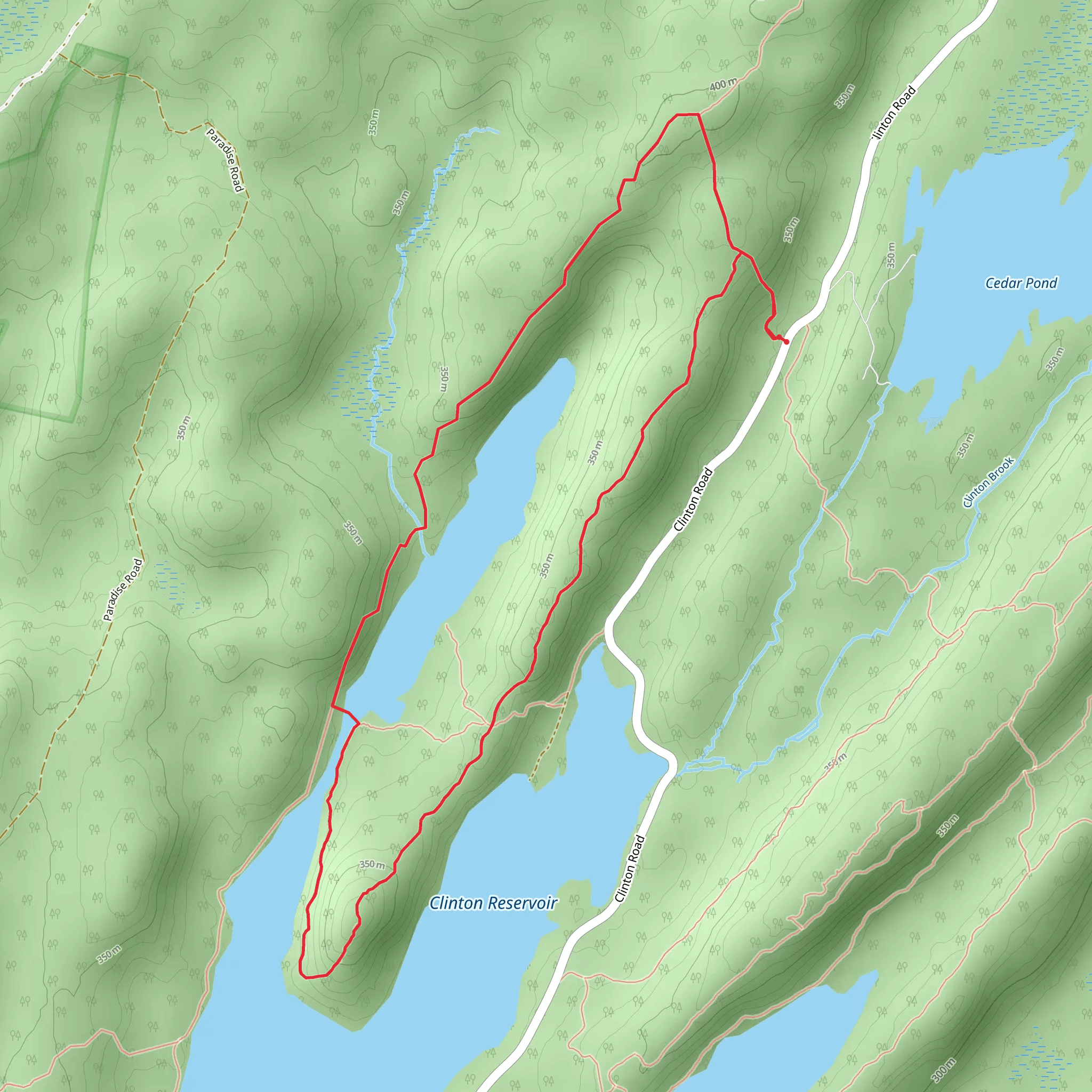 White and Highlands Loop Trail mobile static map