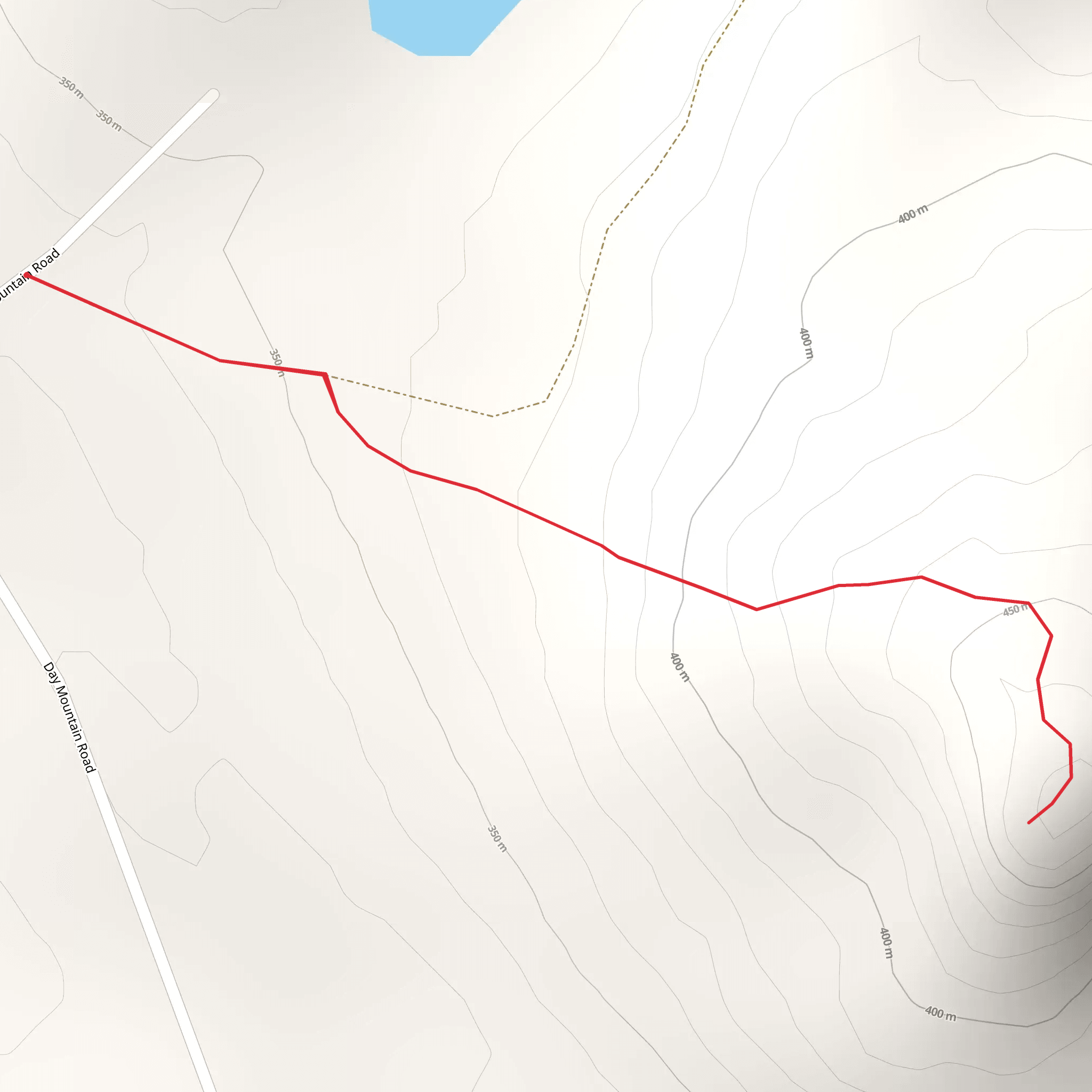 Day Mountain Road East Hill Trail mobile static map