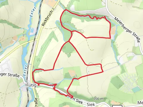Hilkersiek Wasserfall via Römerweg and Patensteig