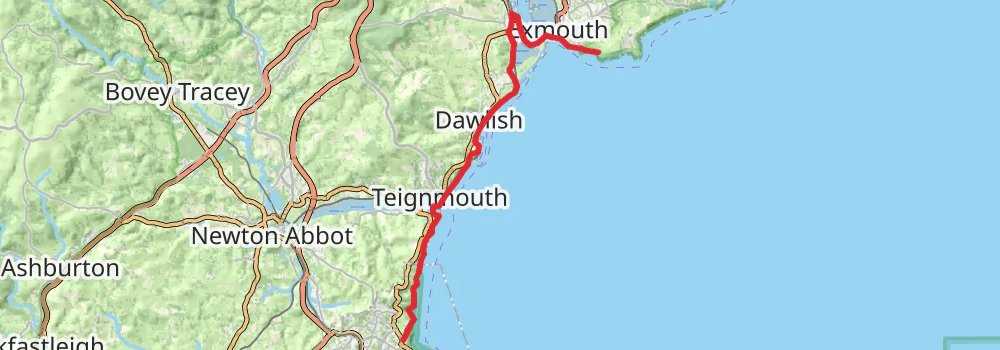 South West Coast Path stage 42 Map
