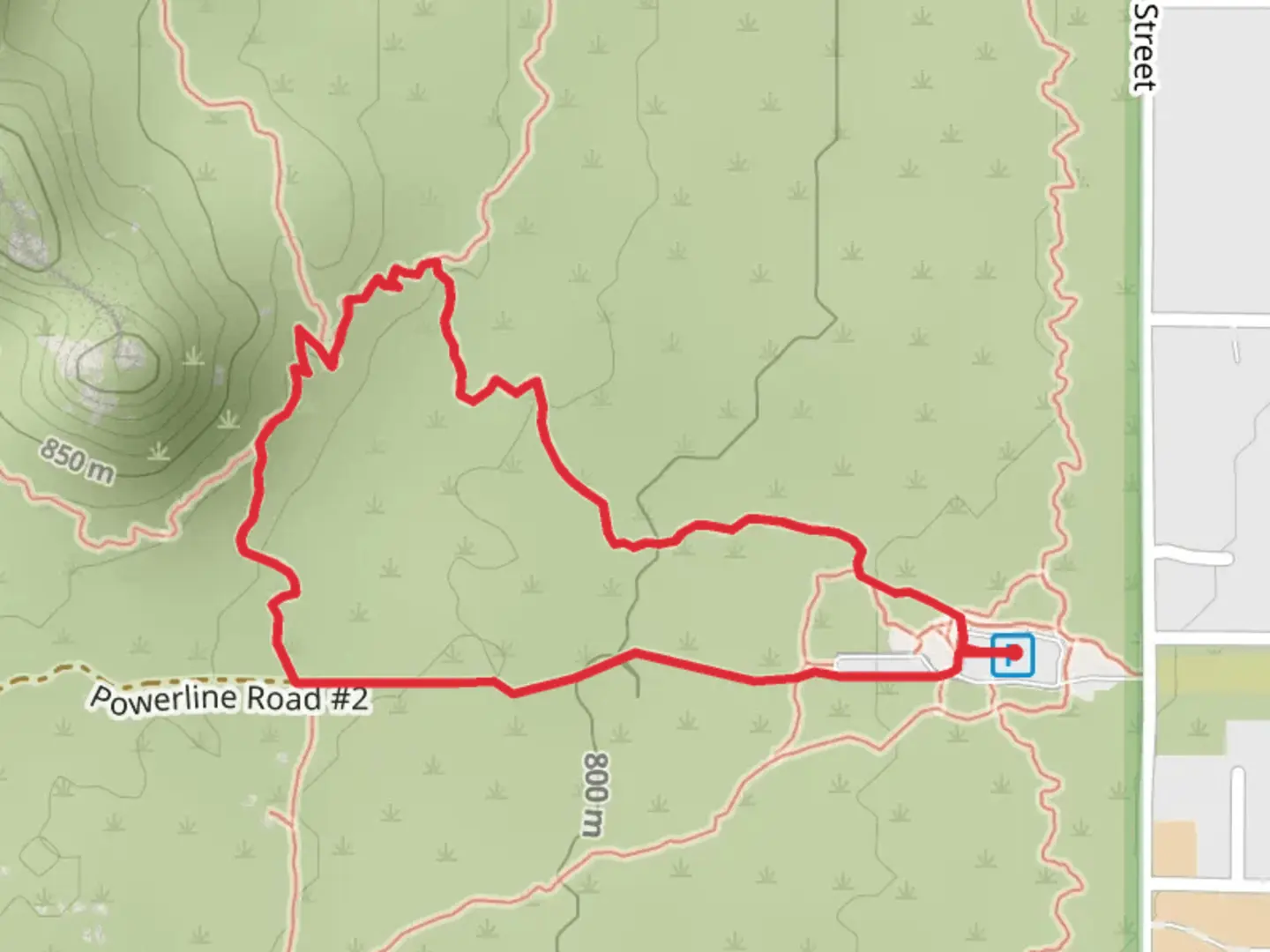 An image depicting the trail Bootlegger Loop Trail and its surrounding area.