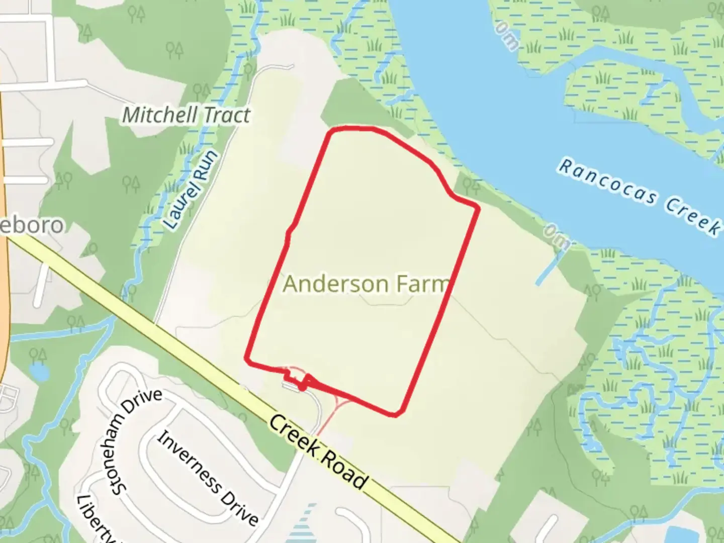 An image depicting the trail Creek Road Loop and its surrounding area.