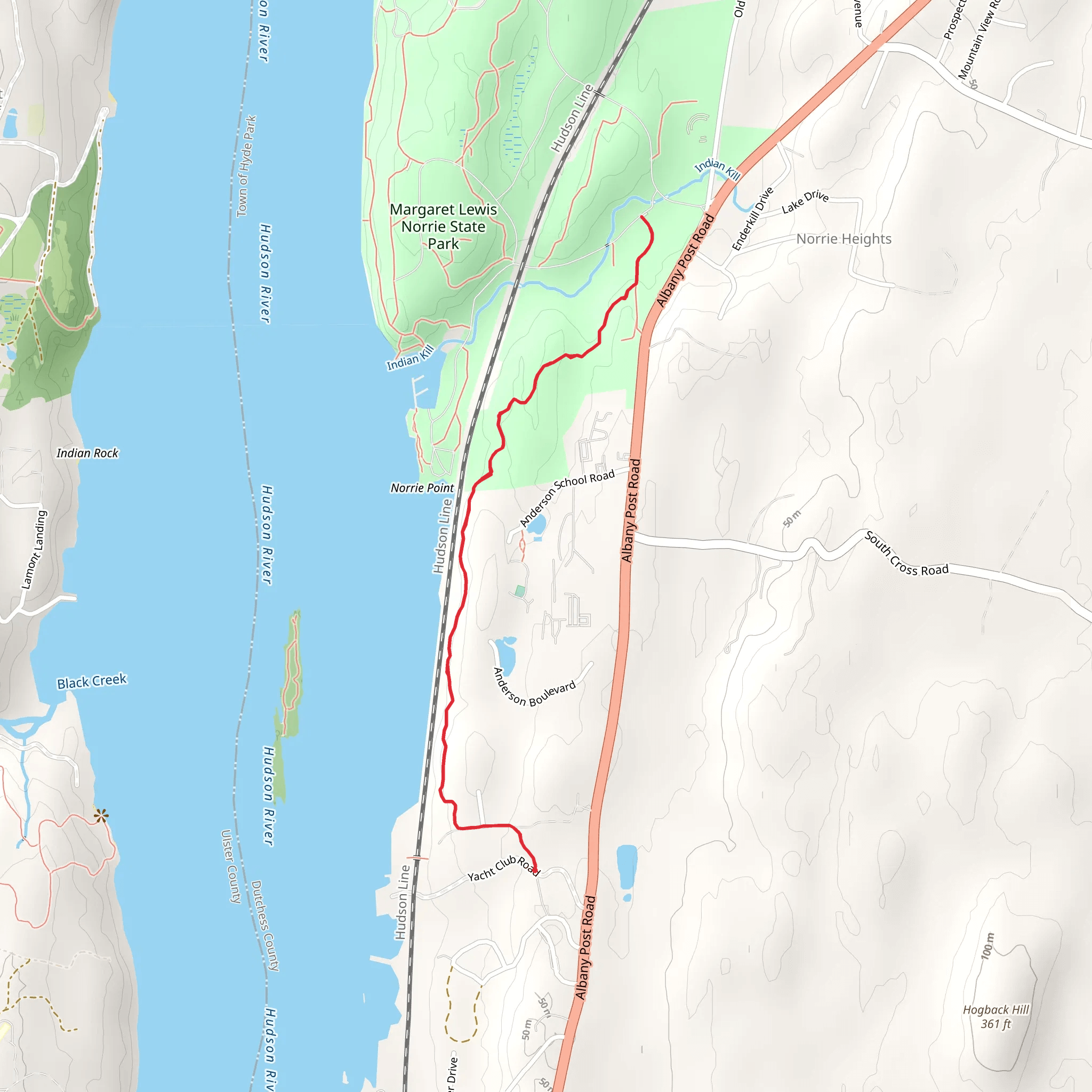 Hyde Park Trail mobile static map