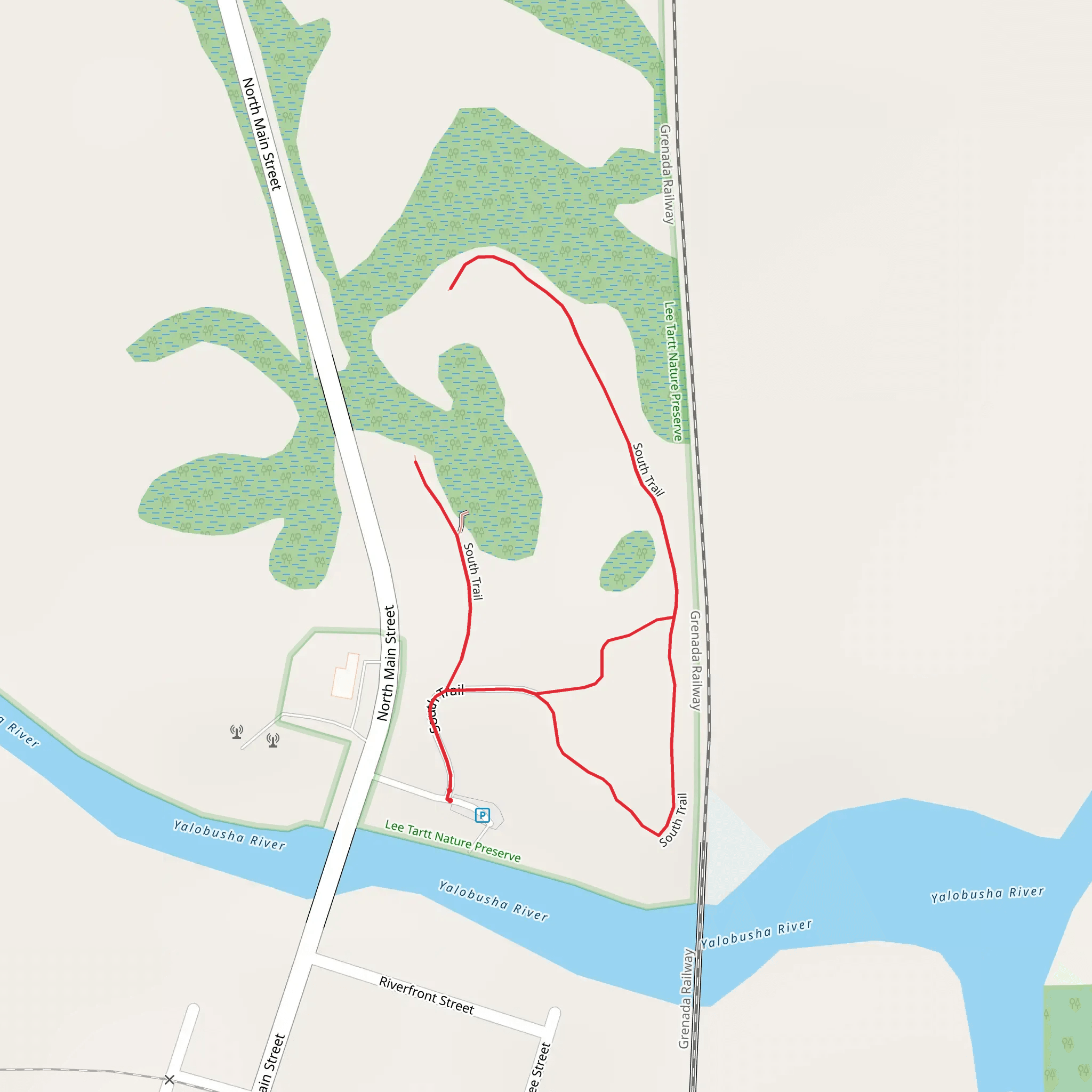 Yalobusha River - South Trail mobile static map