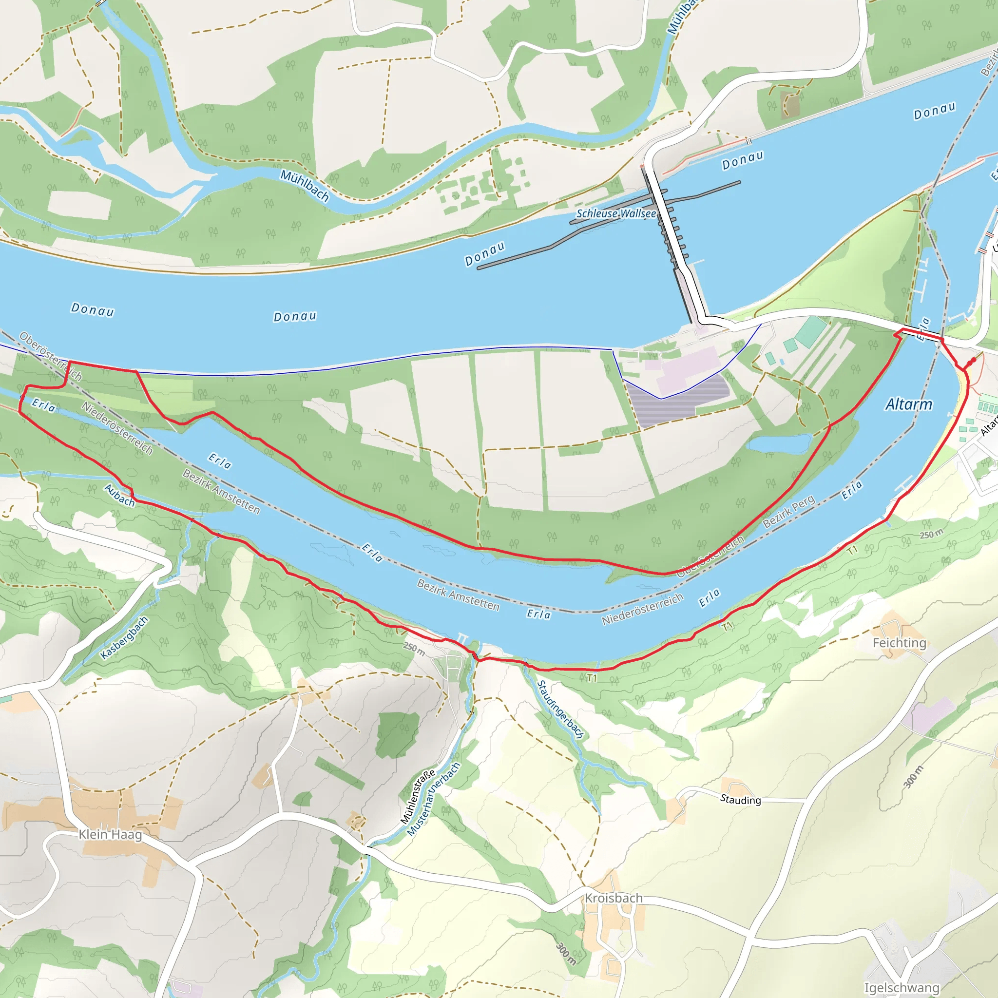 Abandoned Danube Trail mobile static map