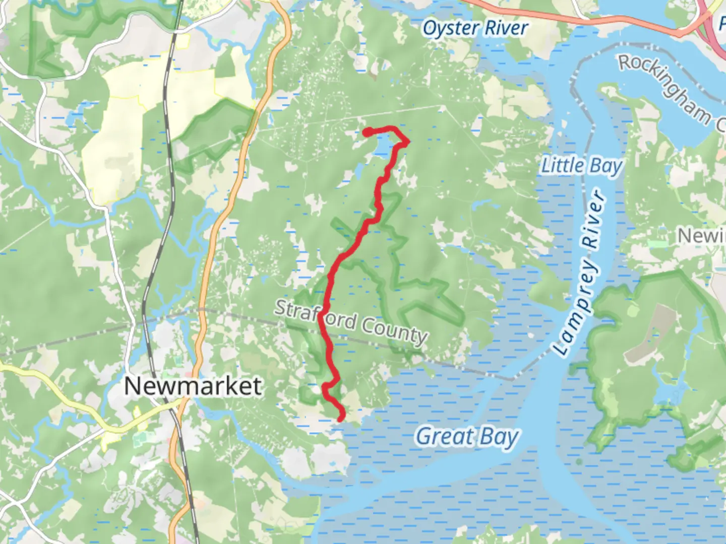 An image depicting the trail Jeffs Hill via Sweet Trail and its surrounding area.