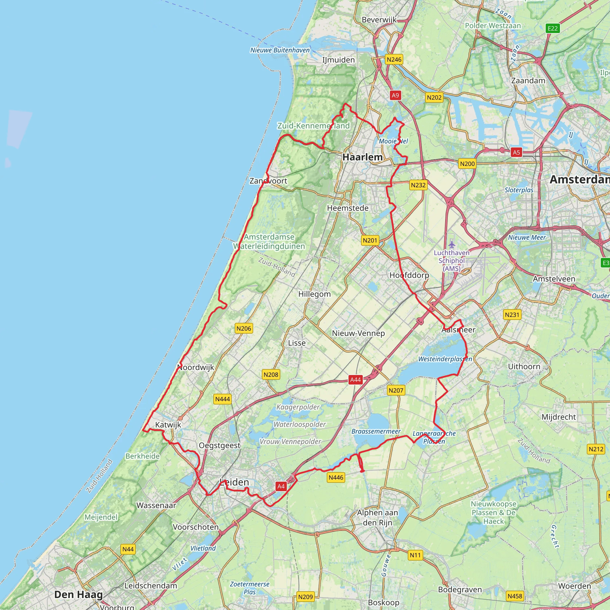Vennep Loop mobile static map