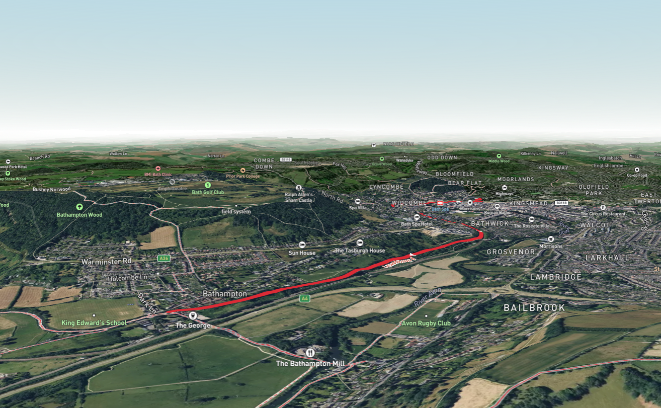 Bath Spa to Bathampton Walk