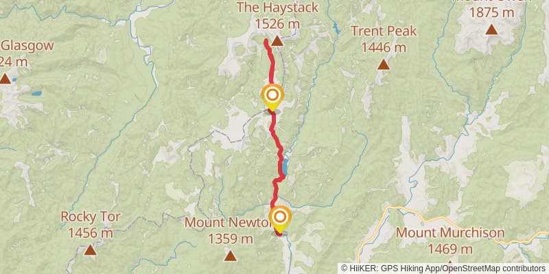 1000 Acre Plateau Track stage 3 Map
