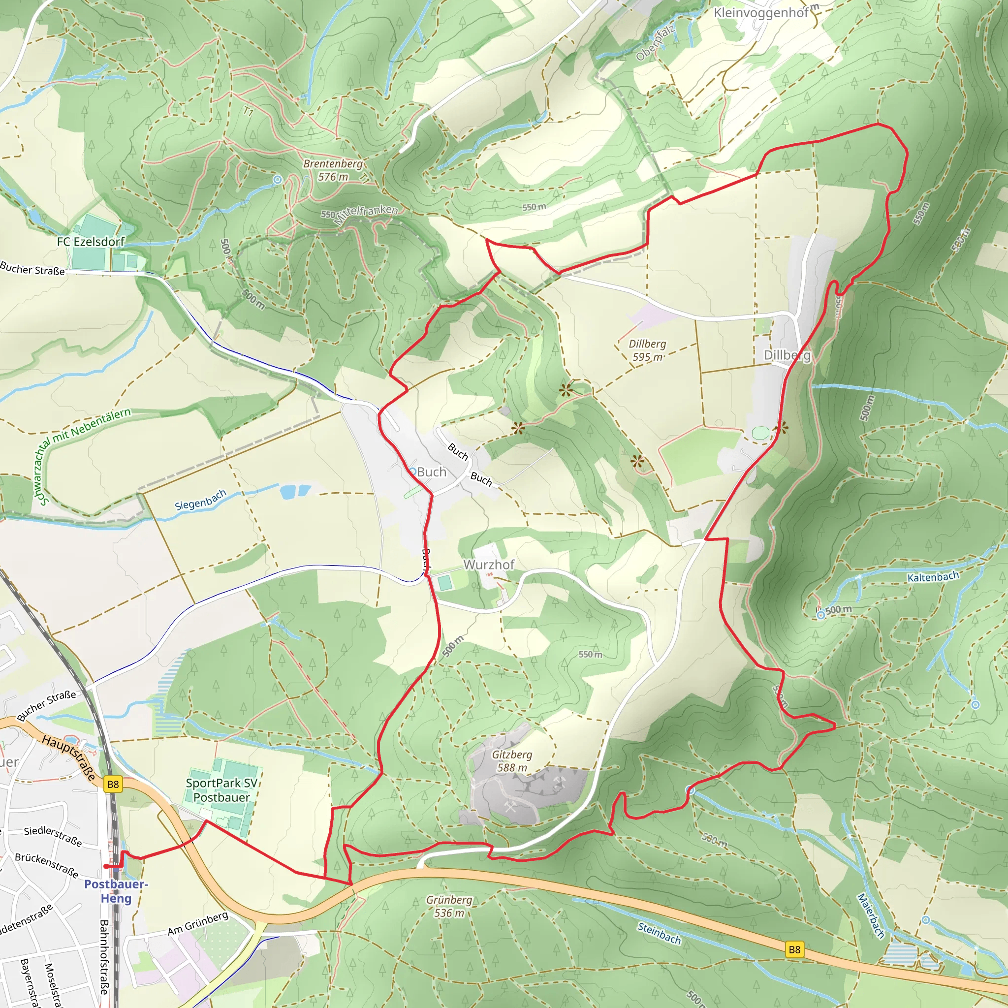 Grosse Dillbergrunde mobile static map
