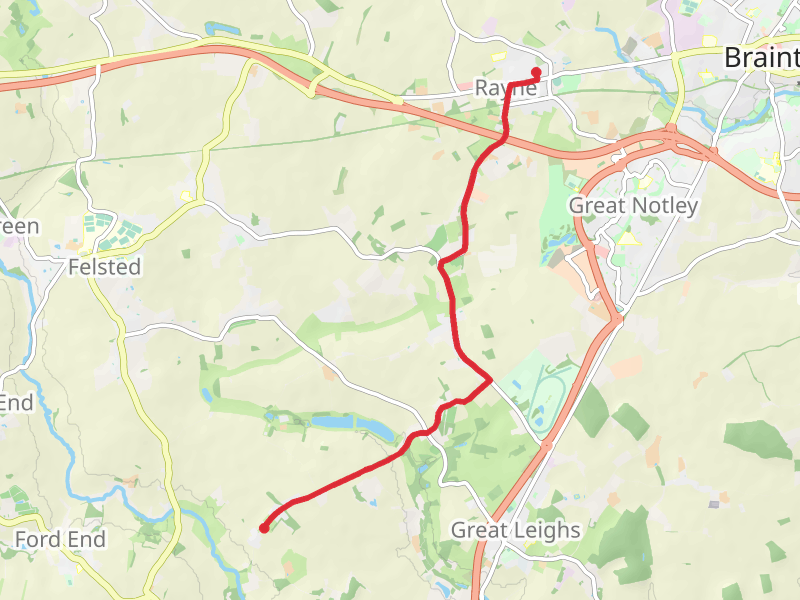 Rayne to Littley Green Walk