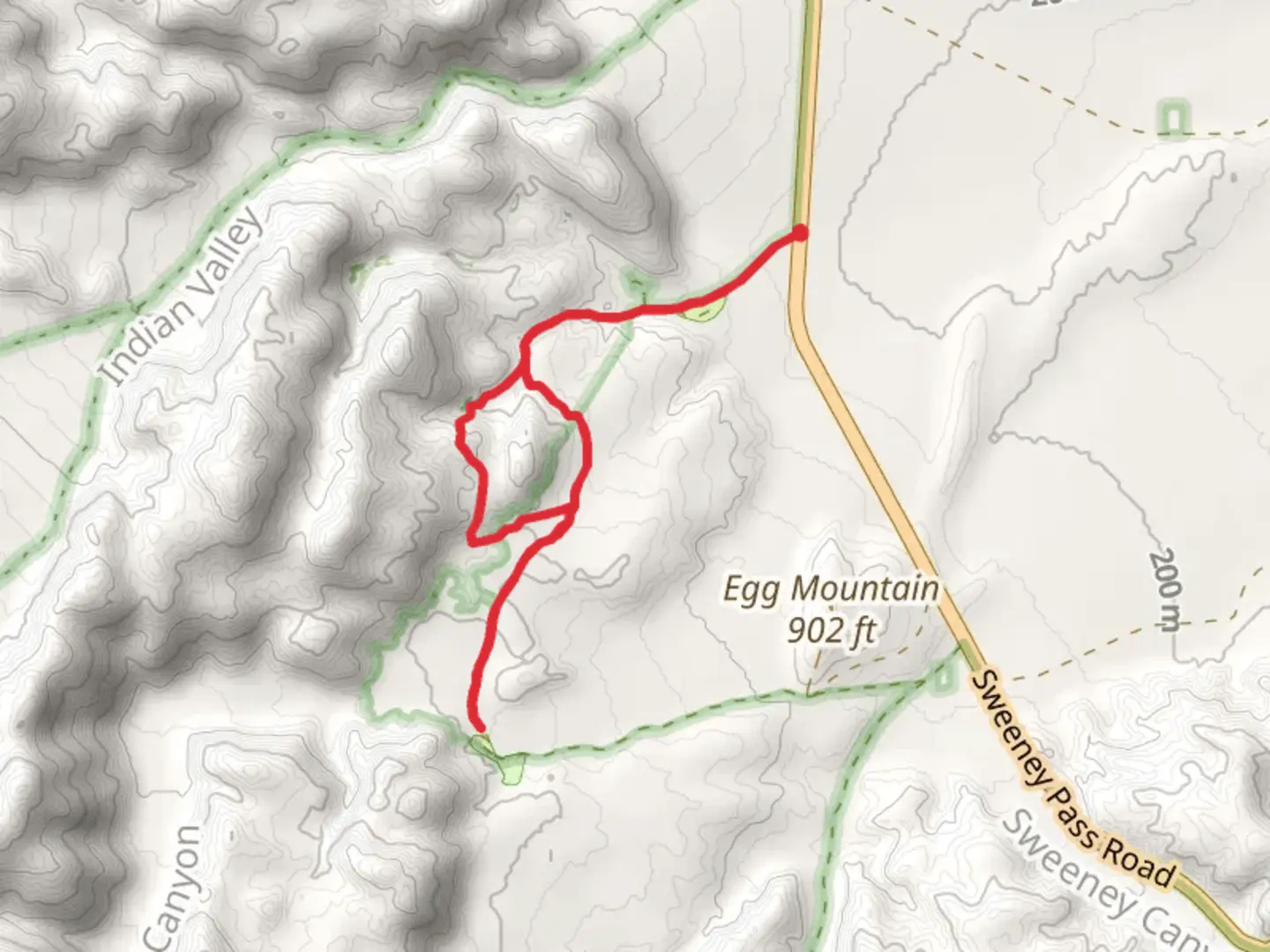 An image depicting the trail Bow Willow Loop Trail and its surrounding area.