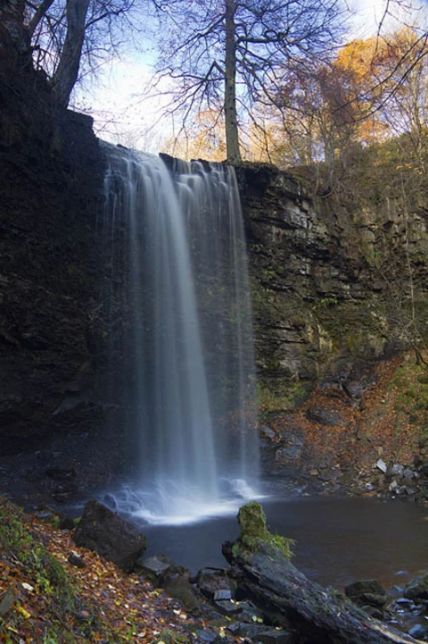 An image depicting the trail Mill Gill and Whitfield Force Waterfalls and its surrounding area.
