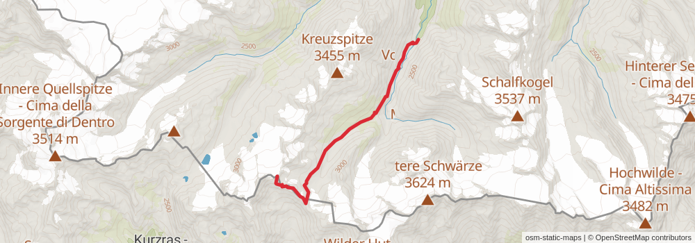 Ötztal Trek stage 11 Map