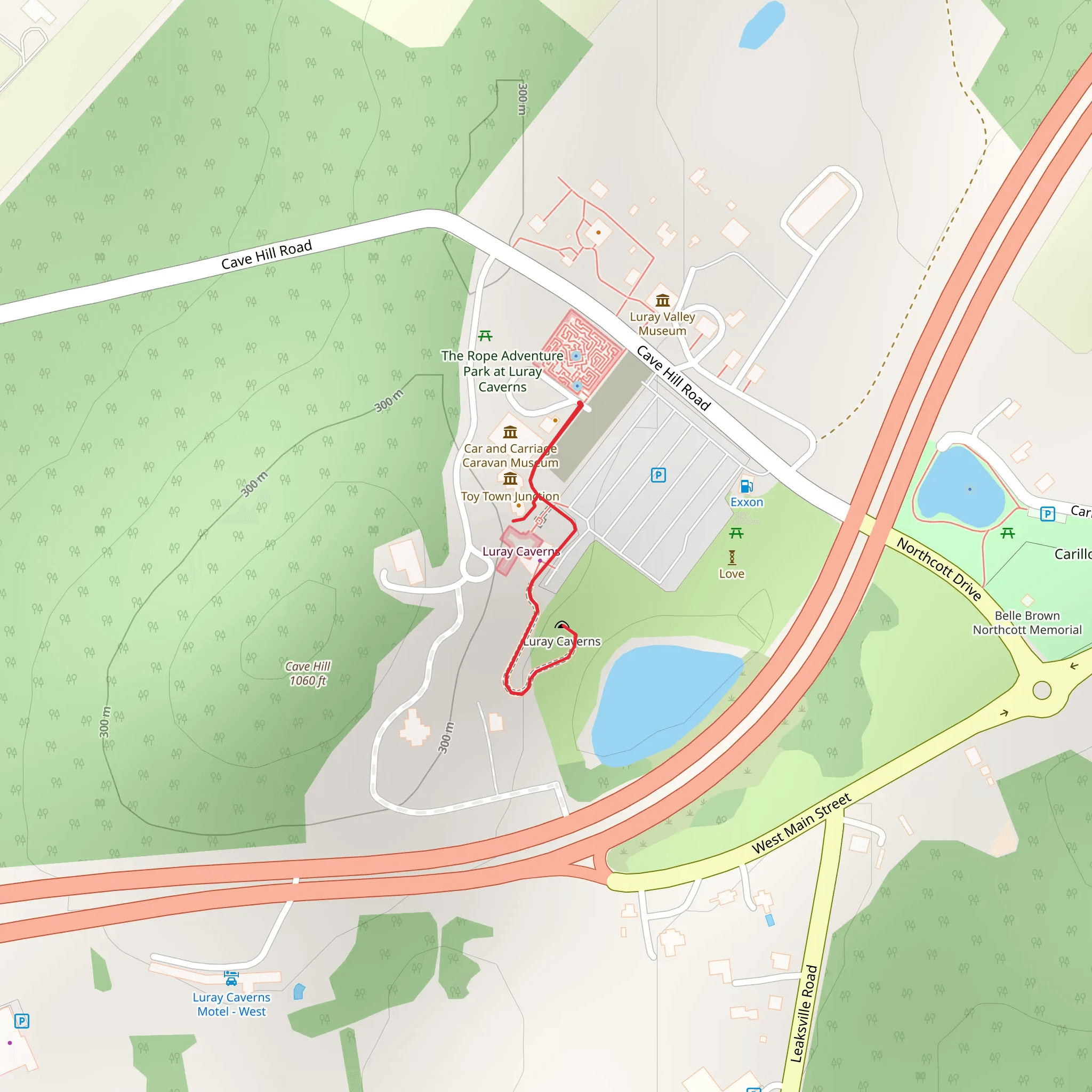 Cave Hill Road mobile static map