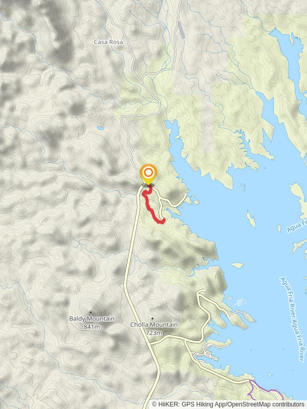 Cottonwood Creek from Castle Hot Springs Road