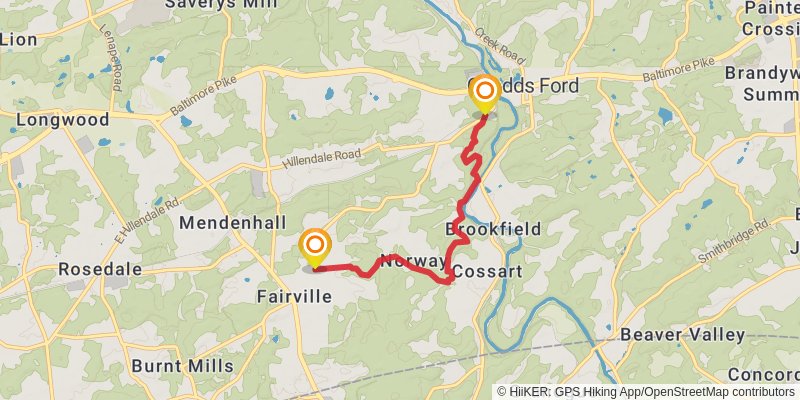 Mason - Dixon Trail alt 4 Map