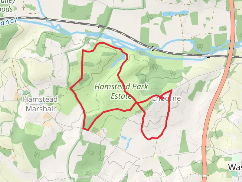 Hampstead Marshall Country Park and Enborne Country Park Loop
