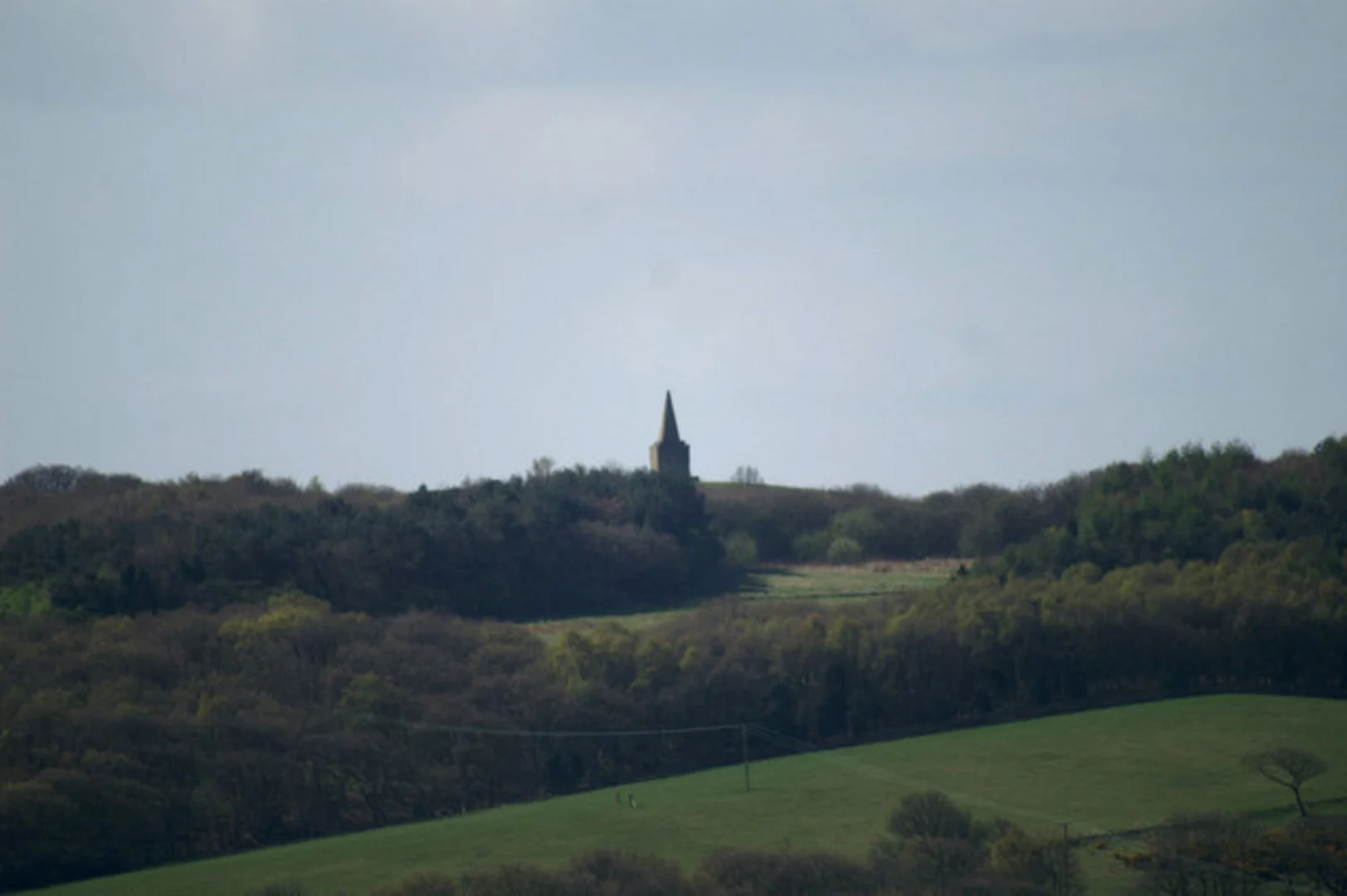 An image depicting the trail Roby Mill Loop via Ashurst's Beacon and Beacon Country Park and its surrounding area.