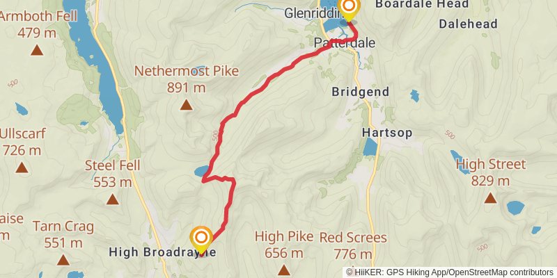 Wordsworth Memorial Way stage 8 Map