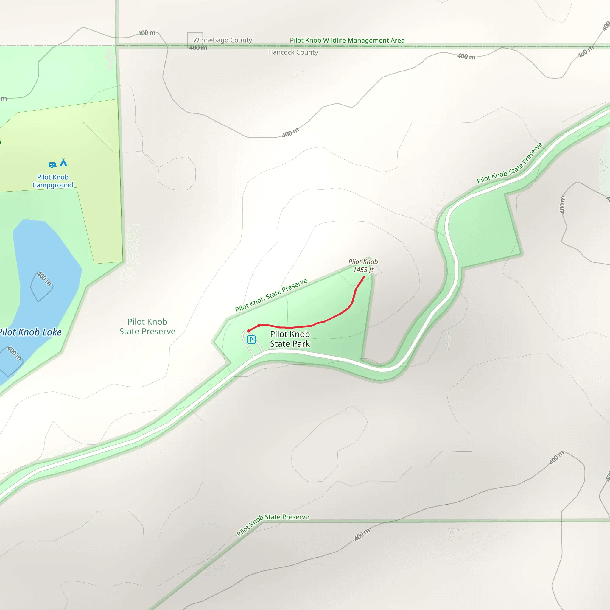 Pilot Knob mobile static map