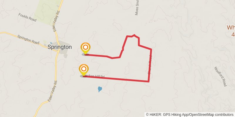 Lavender Federation Trail alt 3 Map