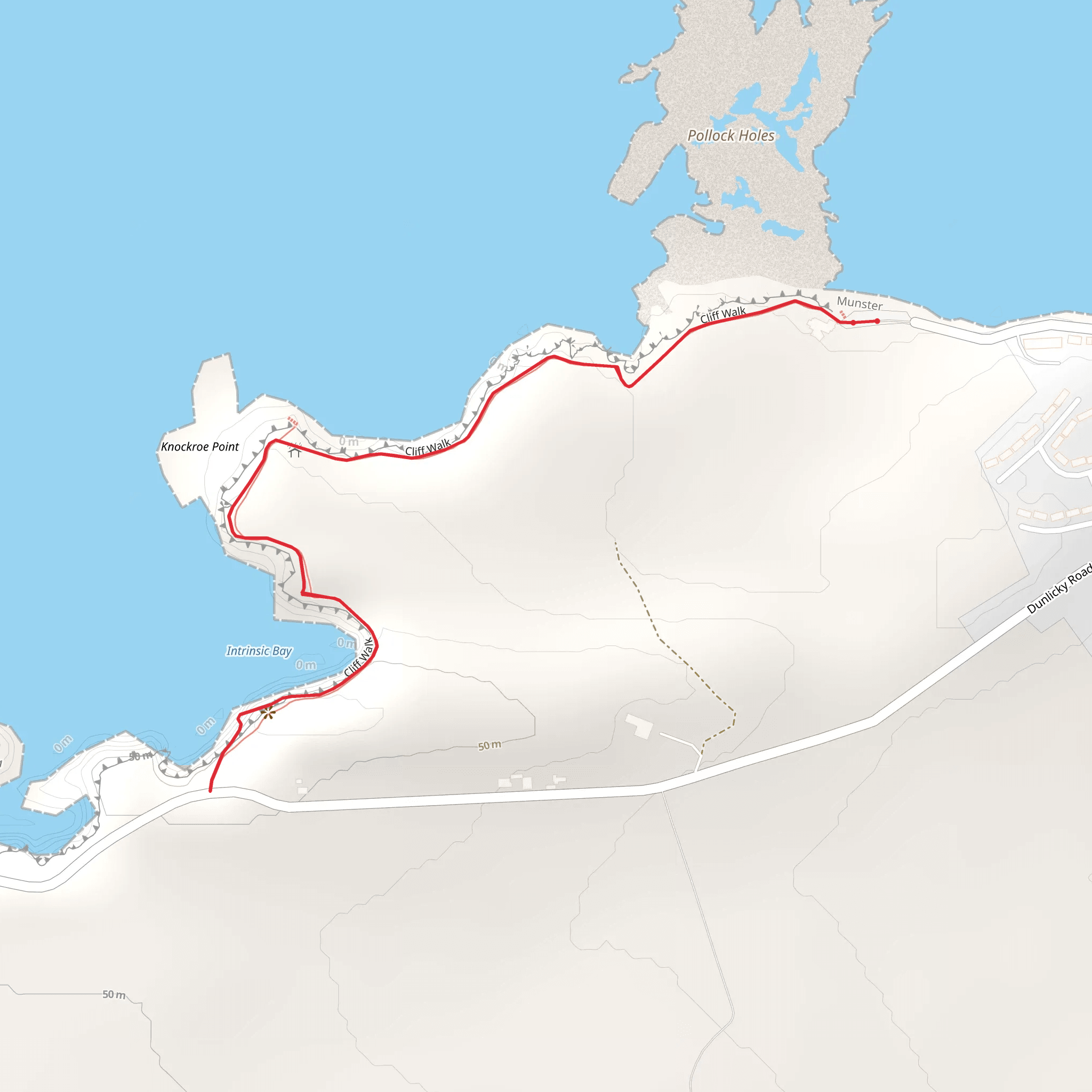 Kilkee Cliff Walk mobile static map