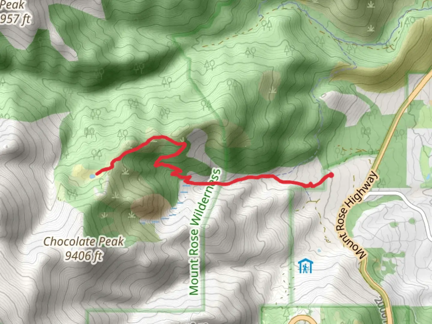 An image depicting the trail Church's Pond via Jones-Whites Creek and its surrounding area.