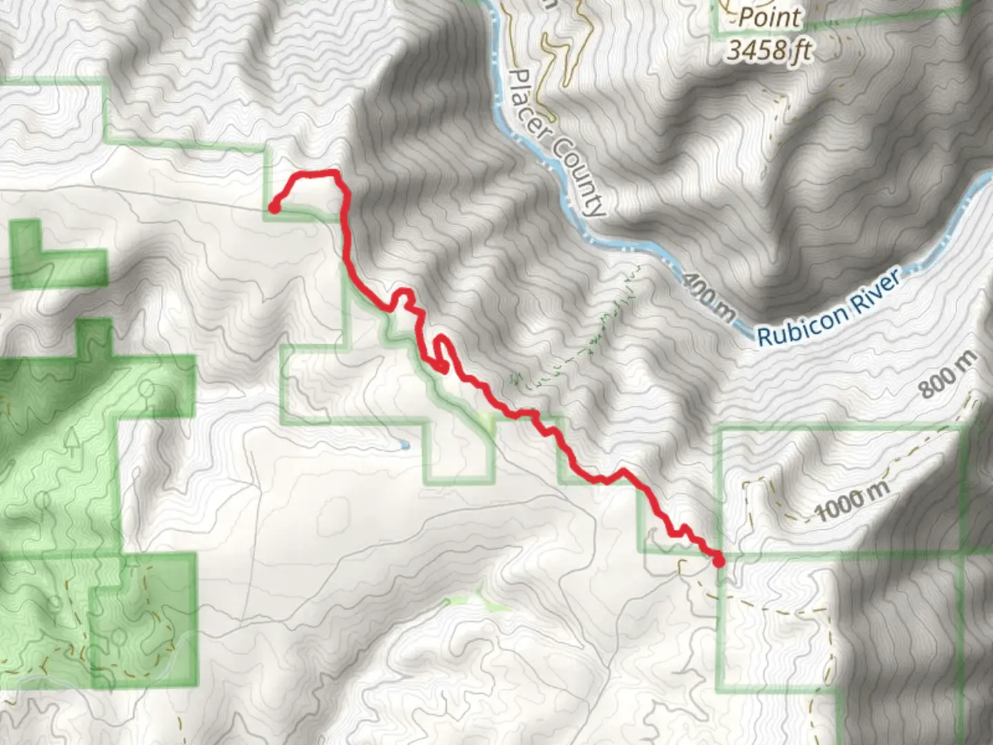 An image depicting the trail Volcanoville Tie Trail and its surrounding area.
