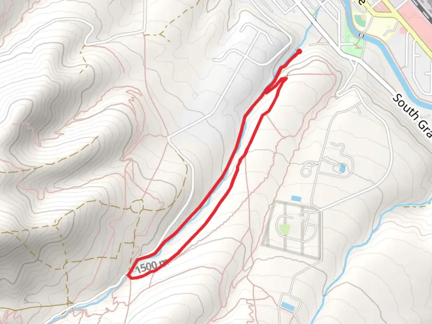 An image depicting the trail City Creek Loop and its surrounding area.