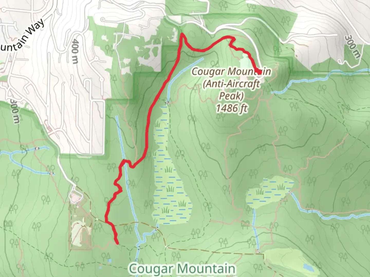 An image depicting the trail Coyote Creek Trail and Shangri La Trail and its surrounding area.