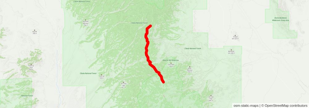 Southwestern Horseshoe Trail stage 139 Map